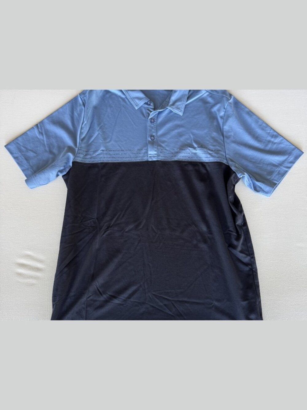 Travis Mathew Polo Shirt Light Blue Size L